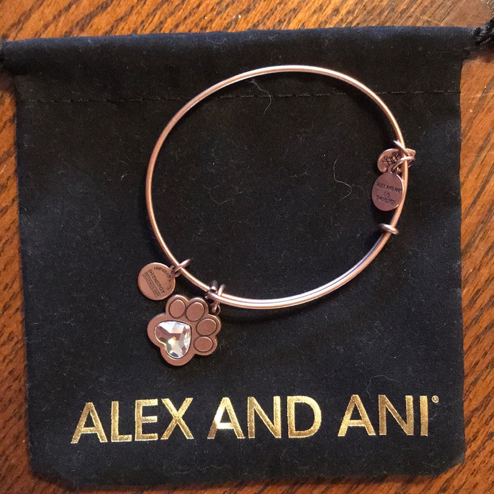 Brand new! Alex and Ani Rose gold paw